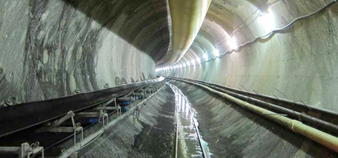 conveyor belt tunnel