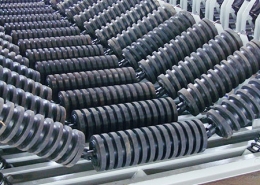 rubber conveyor ring impact roller