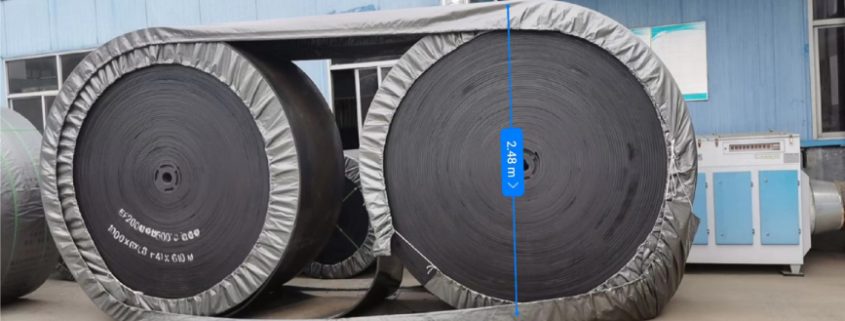 conveyor belt rubber thickness