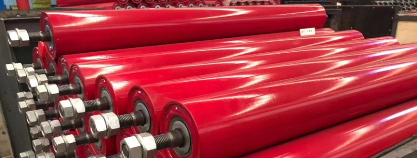 rubber covered conveyor rollers