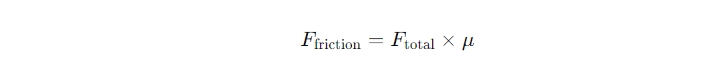 Calculate the Frictional Force (F_friction)