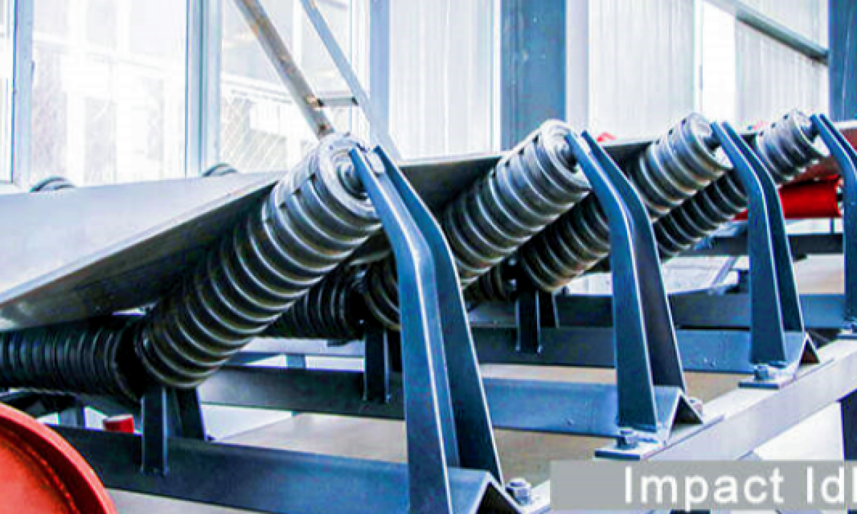 Impact Idlers Are Used in a Belt Conveyor