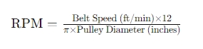 Formula for Calculating RPM