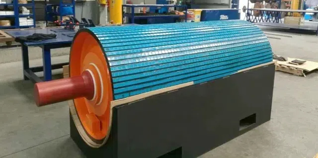 Polyurethane Plastic Conveyor Drive Pulley Lagging